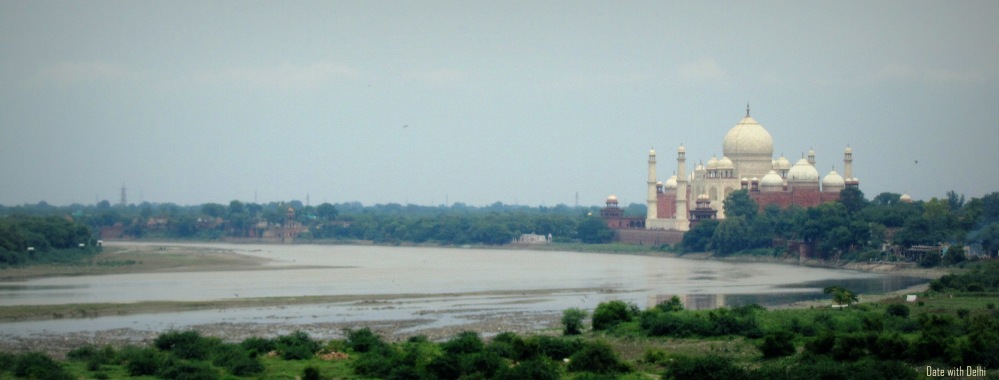 View of Taj Mahal from the Agra Fort